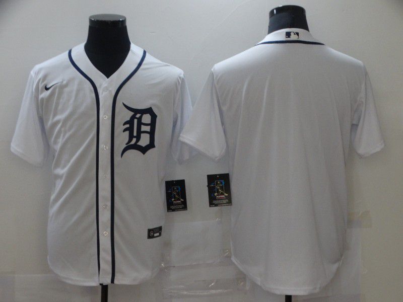 Men Detroit Tigers Blank White Game Nike MLB Jerseys